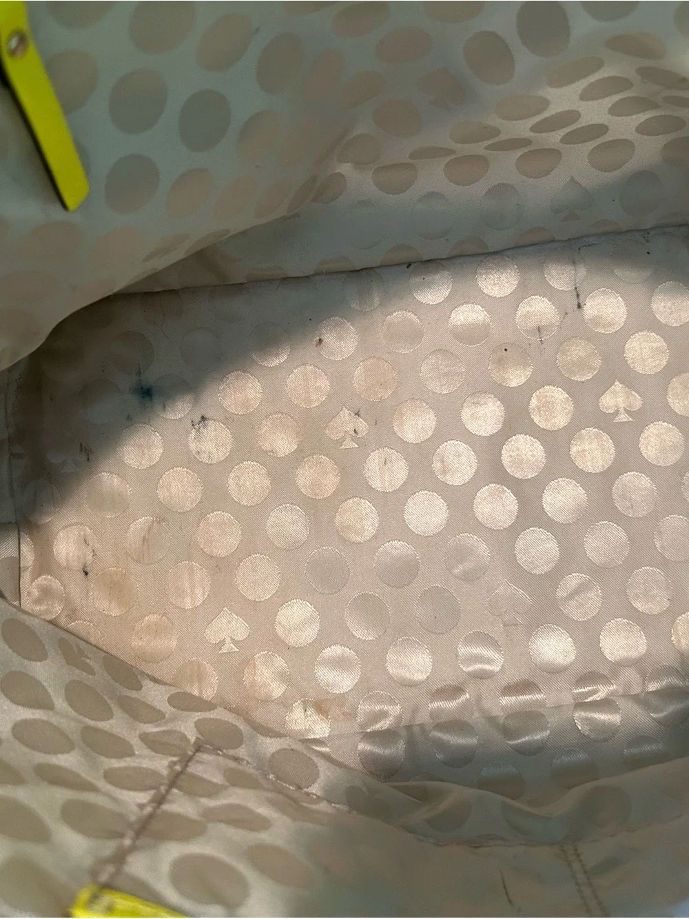 kate spade Lemon Yellow Saffiano Leather Tote